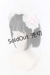 Ank Rouge / スピンドルリボンメイドライクカチューシャ  シロ×ピンク O-25-03-27-036-CA-AC-OW-ZT-K016