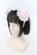 画像1: Ank Rouge / スピンドルリボンメイドライクカチューシャ  シロ×ピンク O-25-03-27-036-CA-AC-OW-ZT-K016 (1)