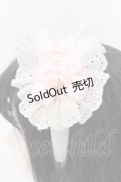 画像3: Ank Rouge / スピンドルリボンメイドライクカチューシャ  シロ×ピンク O-25-03-27-036-CA-AC-OW-ZT-K016