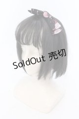 axes femme POETIQUE / スウィートリボンカチューシャ  クロ×ピンク O-25-03-27-037-AX-AC-IG-ZT434-F005