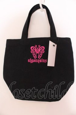 画像1: ALGONQUINS / ミニトートバック  ブラック O-25-03-27-005-AL-ZA-OW-ZT-K013