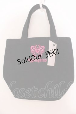 画像1: ALGONQUINS / ミニトートバック  ブラック O-25-03-27-005-AL-ZA-OW-ZT-K013