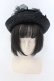 画像2: Enchantlic Enchantilly / 薔薇レースストローハット  クロ O-25-03-27-051-LO-AC-IG-ZT-K007 (2)