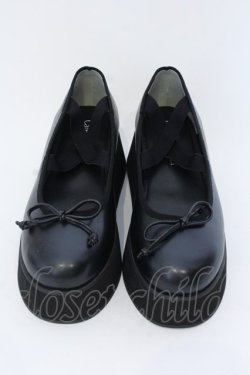 画像2: Candy Stripper / ENDEARING BALLET SHOES S（約23ｃｍ） ブラック O-25-03-27-054-PU-SH-OW-ZT-K017