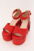 LEBECCA boutique / × Honey Salon 連れて行ってくれるスウェードサンダル M アカ O-25-03-27-055-EL-SH-IG-ZT-K017