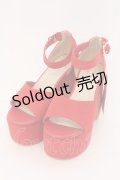 LEBECCA boutique / × Honey Salon 連れて行ってくれるスウェードサンダル M アカ O-25-03-27-055-EL-SH-IG-ZT-K017