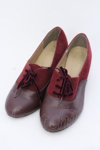 an another angelus / オックスフォードパンプス M ワイン O-25-03-27-056-CA-SH-IG-ZT-K017