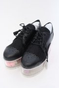 Swankiss / EV flower box スニーカー M クロ×クリア O-25-03-27-057-CA-SH-IG-ZT-K017