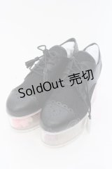 Swankiss / EV flower box スニーカー M クロ×クリア O-25-03-27-057-CA-SH-IG-ZT-K017