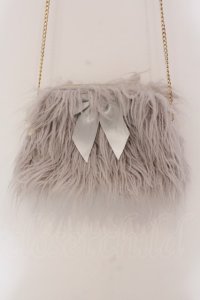 Maison de FLEUR / ファーポシェット  グレー O-25-03-27-010-LO-BG-IG-ZT-K013