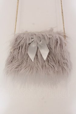 画像1: Maison de FLEUR / ファーポシェット  グレー O-25-03-27-010-LO-BG-IG-ZT-K013