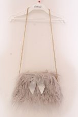 画像2: 【SALE】Maison de FLEUR / ファーポシェット  グレー O-25-03-27-010-LO-BG-IG-ZTK013 (2)