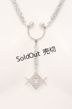 画像1: REFLEM / ロゴチャームネックレス  シルバー O-25-03-27-012-PU-AC-OW-ZT-K016