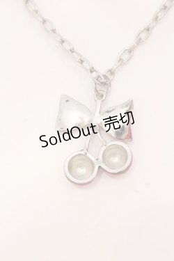 画像3: MILK / チェリーリボンネックレス  アカ×シルバー O-25-03-27-016-ML-AC-OW-ZT-K016