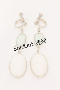 画像1: LOLITA他 / ストーンイヤリング  シロ×ミント O-25-03-27-018-LO-AC-IG-ZT-K016