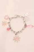 MILK / 雪の結晶ブレスレット  シルバー×ピンク系 O-25-03-27-020-ML-AC-IG-ZT-K016