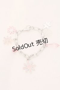 MILK / 雪の結晶ブレスレット  シルバー×ピンク系 O-25-03-27-020-ML-AC-IG-ZT-K016
