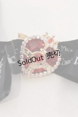 画像2: 【SALE】Rose Marie seoir / コズミックハートコンパクト リボンヘアピン  クロ×レッドコンパクト O-25-03-27-026-EL-AC-IG-ZT434-F005