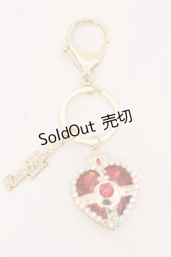 画像1: Rose Marie seoir / コズミックハートコンパクトキーチェーン  レッドコンパクト O-25-03-27-027-EL-ZA-IG-ZT-K016