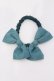 画像1: Jane Marple / Double Ribbons hair tie  グリーン O-25-03-27-031-JM-AC-OW-ZT-K016 (1)