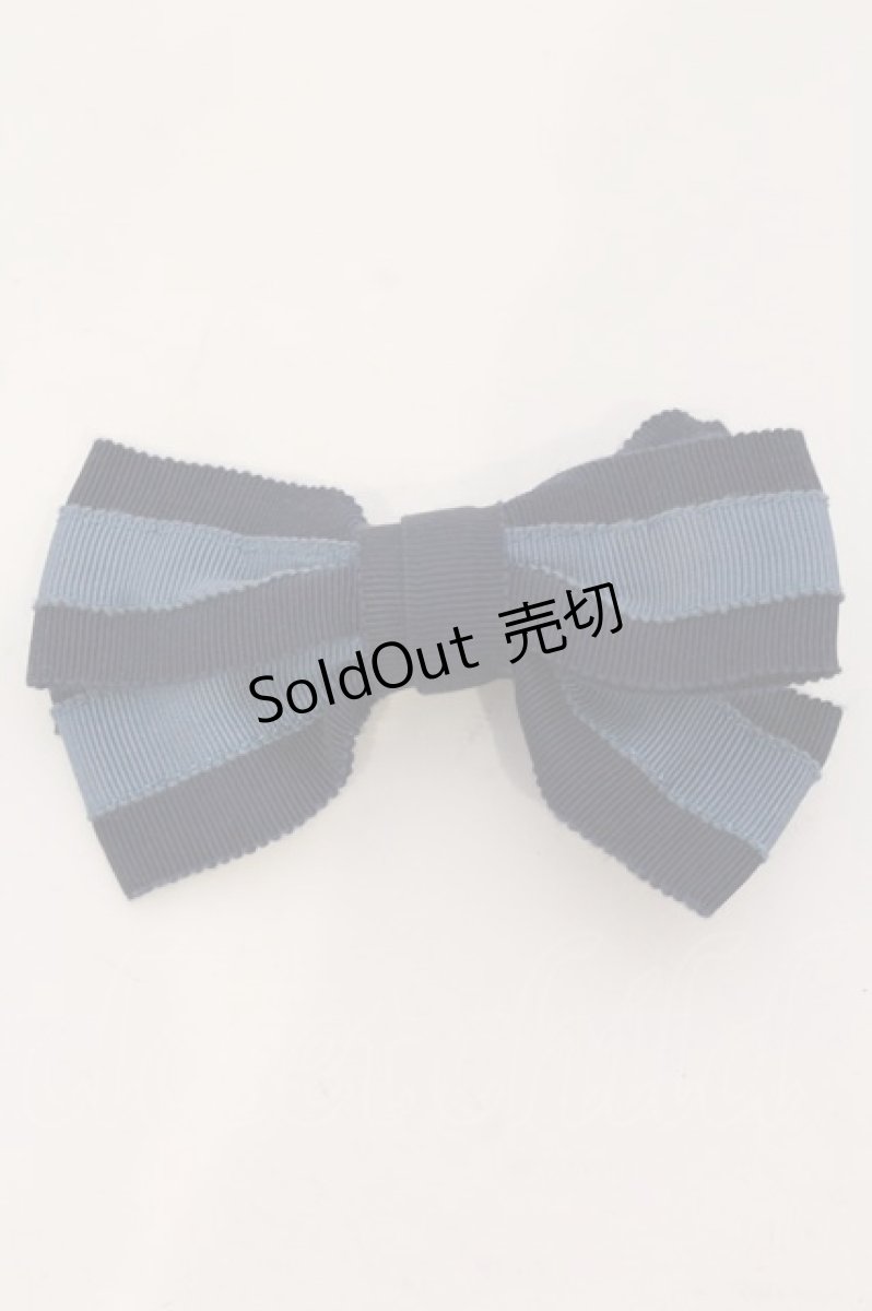 画像1: 【SALE】Jane Marple / グログランリボンクリップ  ネイビー O-25-03-27-033-JM-AC-IG-ZT434-F005 (1)