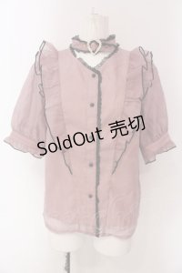 Rojita / ハートバックルシアーブラウス  ピンク O-25-03-29-027-LO-BL-IG-OS