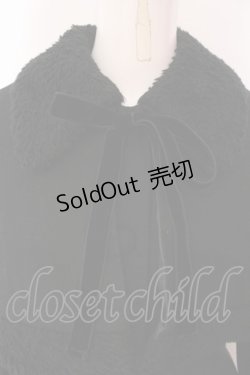 画像2: ATELIER PIERROT / ケープ付きコート  ブラック O-25-03-29-034-EL-CO-OW-OS