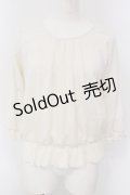 axes femme / 袖デザインカットJQプルオーバー  キナリ O-25-03-29-043-AX-TO-OW-OS