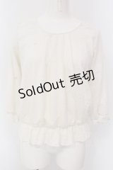 axes femme / 袖デザインカットJQプルオーバー  キナリ O-25-03-29-043-AX-TO-OW-OS