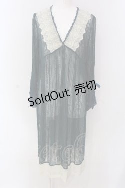 画像1: axes femme / リュクスレースガウン F グリーン O-25-03-29-046-AX-TO-OW-OS