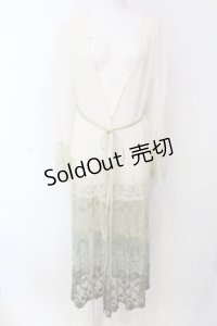 axes femme / グラデーションレースガウン M キナリ×グリーン O-25-03-29-048-AX-TO-OW-OS