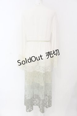 画像3: axes femme / グラデーションレースガウン M キナリ×グリーン O-25-03-29-048-AX-TO-OW-OS