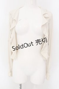 axes femme / ラッフル襟Wボタンボレロ M ベージュ O-25-03-29-005-AX-TO-OW-OS