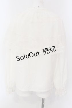 画像4: axes femme / ケープ×リボンタイブラウス F キナリ O-25-03-29-050-AX-BL-OW-OS