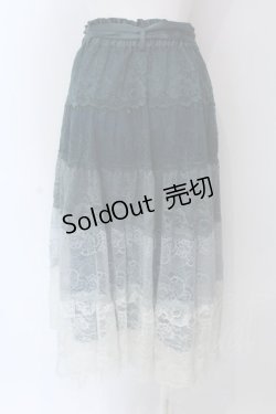 画像3: axes femme / グラデカラーレーススカート F グリーン O-25-03-29-052-AX-SK-OW-OS