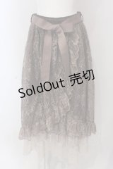 axes femme / ラッフルフリルレーススカート F ブラウン O-25-03-29-053-AX-SK-OW-ZT018