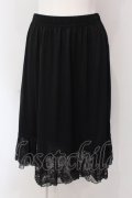 axes femme / ドットチュール使いペチスカート M クロ O-25-03-29-054-AX-SK-OW-OS