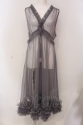 axes femme / レイヤード用チュールワンピース F グレー O-25-03-29-006-AX-OP-OW-OS
