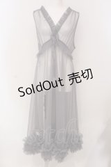 axes femme / レイヤード用チュールワンピース F グレー O-25-03-29-006-AX-OP-OW-OS