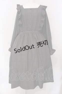 画像1: m petit by misako / チェックワンピース 4L グレー O-25-03-29-008-LO-OP-OW-OS
