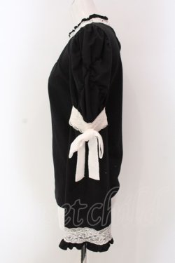 画像3: BACKSTAGE PASS / CAPUCINE　2WAY パフスリーブブラウス  クロ×シロ O-25-03-29-009-PU-TO-OW-OS