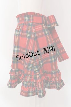 画像2: Jamieエーエヌケー / スタッズボタンギャザースカート M アカ O-25-03-29-011-CA-SK-OW-OS