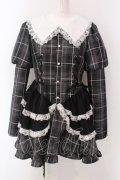 Jamieエーエヌケー / チェックコルセットコンビネゾン M グレー O-25-03-29-012-CA-OP-OW-OS