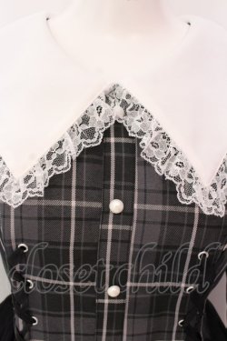 画像2: Jamieエーエヌケー / チェックコルセットコンビネゾン M グレー O-25-03-29-012-CA-OP-OW-OS