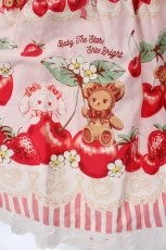 画像3: BABY,THE STARS SHINE BRIGHT / くみゃちゃんのCherry Strawberryジャンパースカート I  ピンク O-25-03-29-015-BA-OP-OW-OS (3)