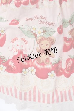 画像3: BABY,THE STARS SHINE BRIGHT / くみゃちゃんのCherry Strawberryジャンパースカート I  ピンク O-25-03-29-015-BA-OP-OW-OS