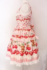 画像5: BABY,THE STARS SHINE BRIGHT / くみゃちゃんのCherry Strawberryジャンパースカート I  ピンク O-25-03-29-015-BA-OP-OW-OS (5)