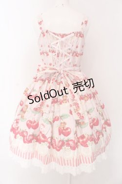 画像6: BABY,THE STARS SHINE BRIGHT / くみゃちゃんのCherry Strawberryジャンパースカート I  ピンク O-25-03-29-015-BA-OP-OW-OS