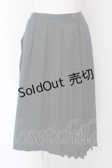 axes femme / ダブルプリーツスカート M グリーン O-25-03-29-020-AX-SK-OW-OS