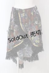 Qutie Frash / 2025プレミアムセット【華龍】リボンコルセット  ブラックｘマルチ O-25-03-29-023-QU-TO-YM-OS